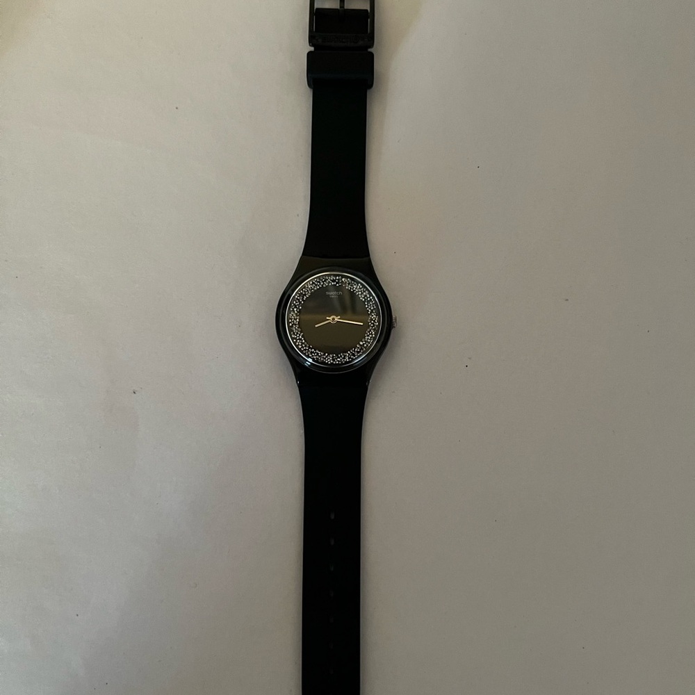 Swatch Starlight 79173 Unisex Watch, New Battery, EUC - Picture 3 of 5